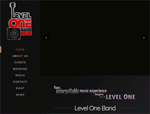 Tablet Screenshot of leveloneband.com